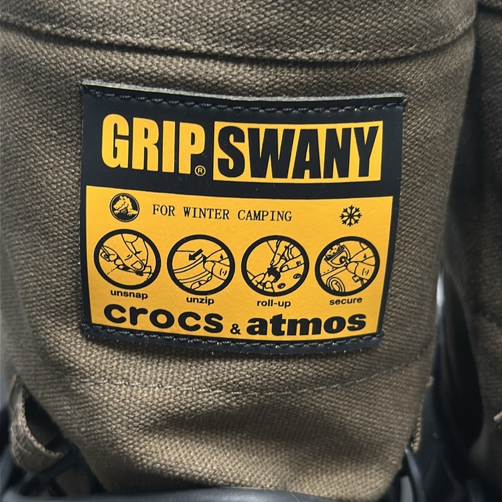 🥾 Grip Swany x Crocs x atmos All Terrain Boots – Olive Brown Men’s Size 11 NWT - Picture 5 of 8